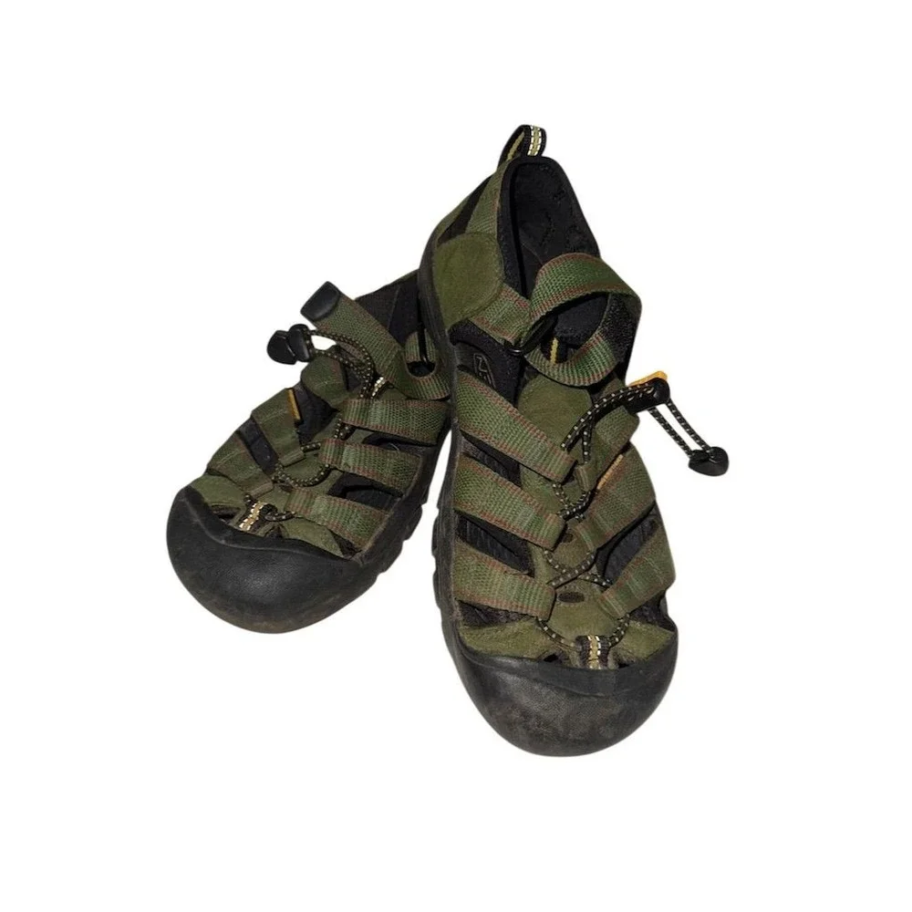 KEEN Newport H2 12 Green Sport kids 12‎ Sandals Waterproof Adjustable Strap